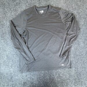 New‎ Era Performance Shirt Mens XL Gray Raglan Sleeve Athletic Comfort Crewneck